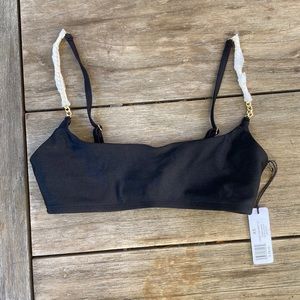 We wore what chain Kami bra top metallic nylon black